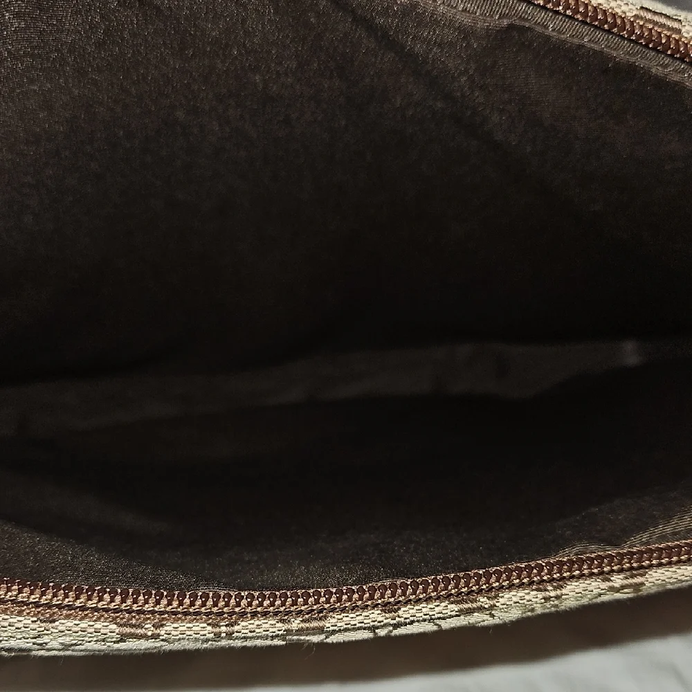 Coach Tan and Brown Signature Laptop Bag - Picture 3 of 5